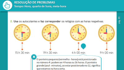 Resolução de problemas - As horas